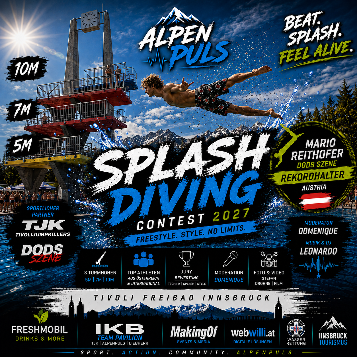 ALPENPULS SplashDiving Contest 2027 Eventmotiv